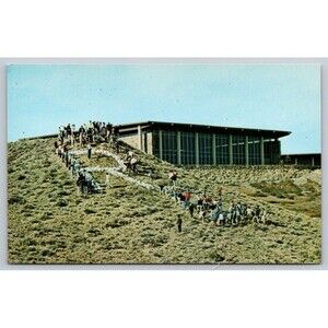 Postcard Colorado Rangely College Annual Fall Whitewash of Symbol c1960s CNCC CO